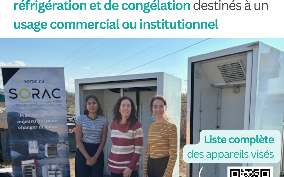 COMMUNIQUÉ – La MRC des Laurentides signe une entente avec la SORAC pour la récupération des appareils de réfrigération et de congélation de type commercial et institutionnel