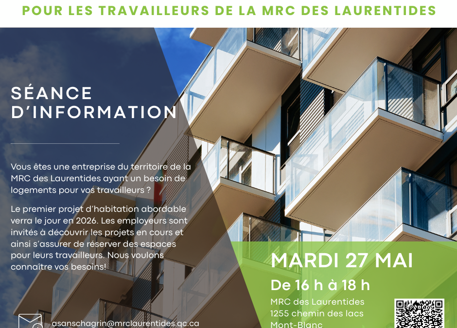 SÉANCE D’INFORMATION POUR LES ENTREPRISES – Fiducie de logement abordable pour les travailleurs de la MRC des Laurentides